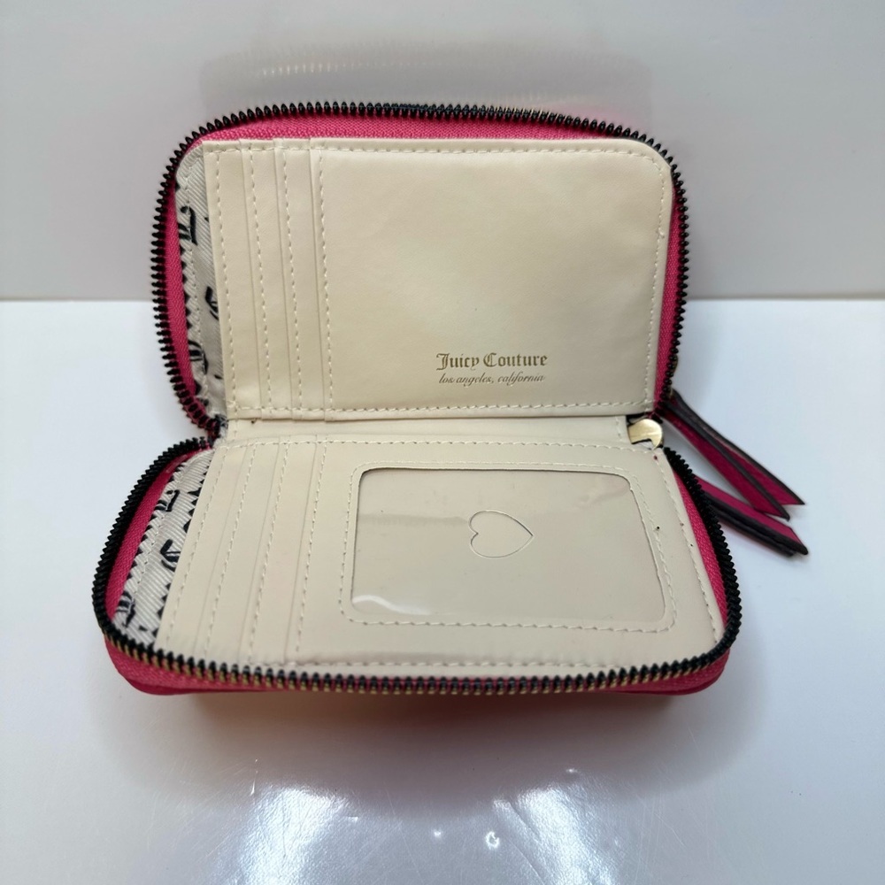 Juicy Couture “Breaking the Rules” Zip Around Wallet – Hot Pink - Picture 6 of 8
